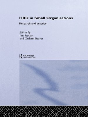 cover image of Human Resource Development in Small Organisations